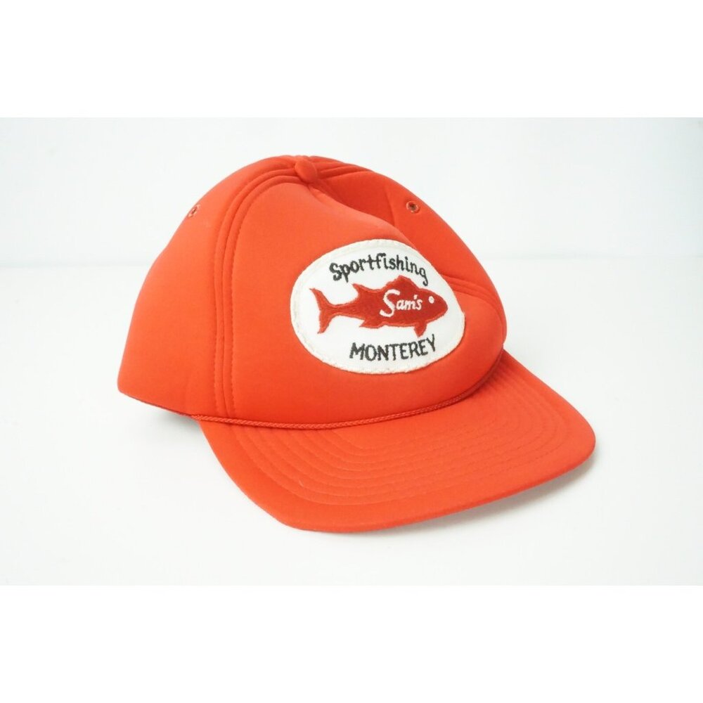 Winner VINTAGE Sam’s Sportfishing Monterey Fishing Red Baseball Hat One Size